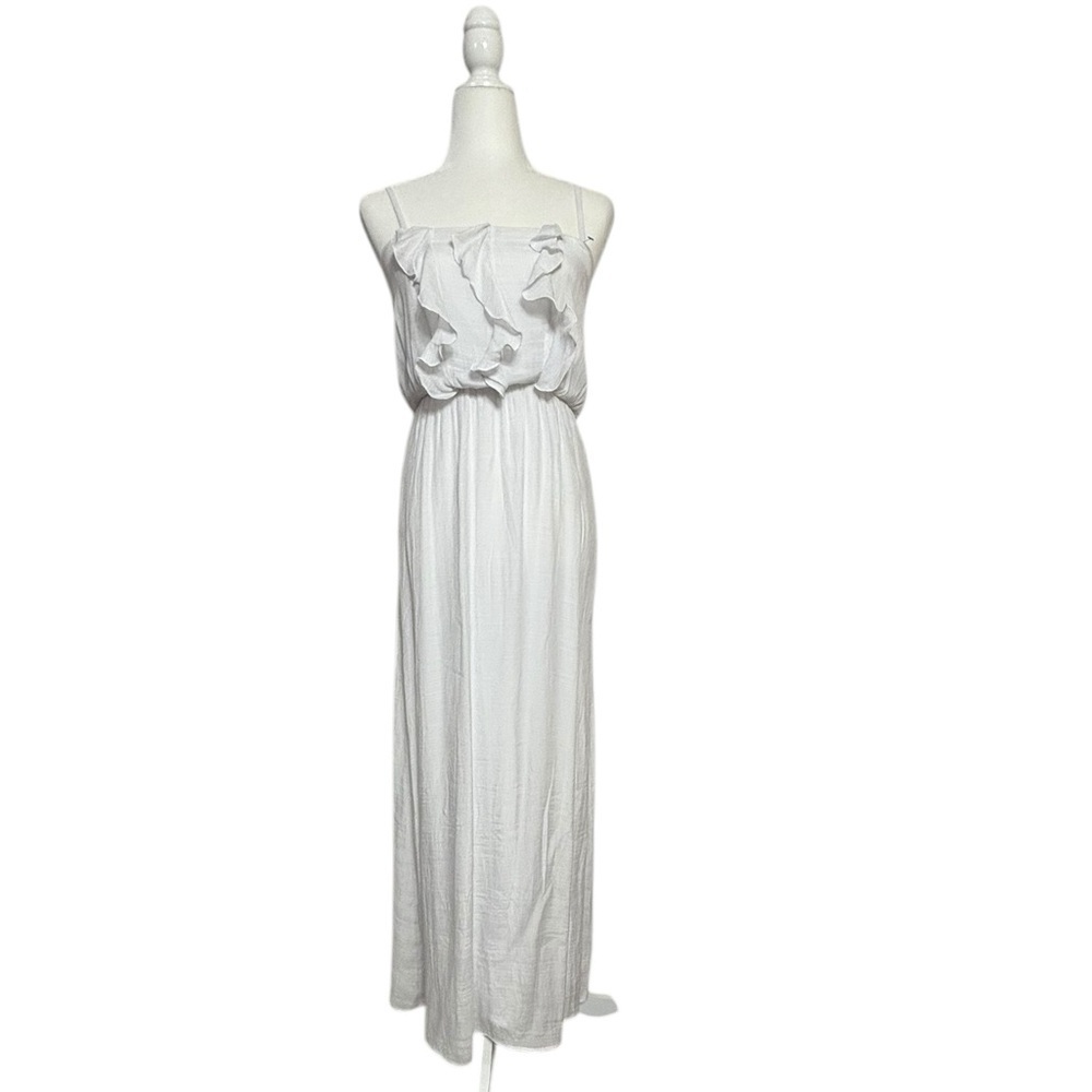 Iz Byer White Spaghetti Strap Sundress